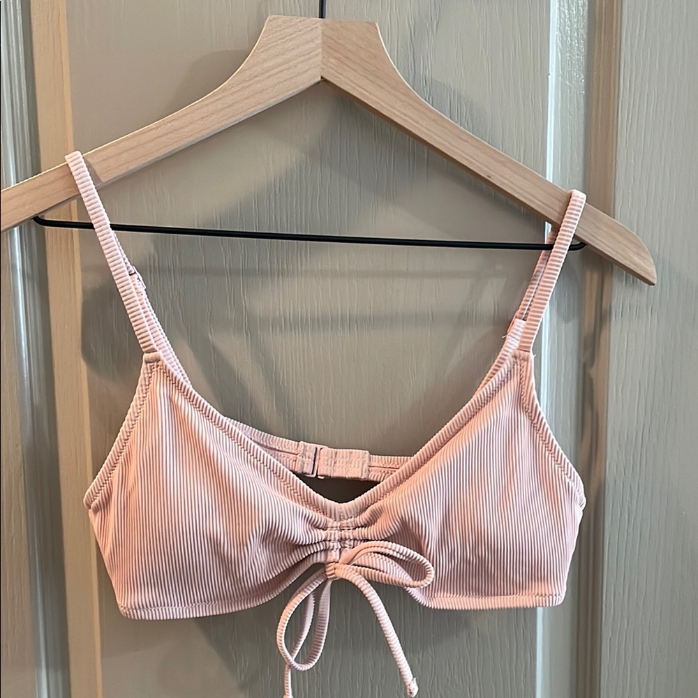 Aerie pink scoop bikini top